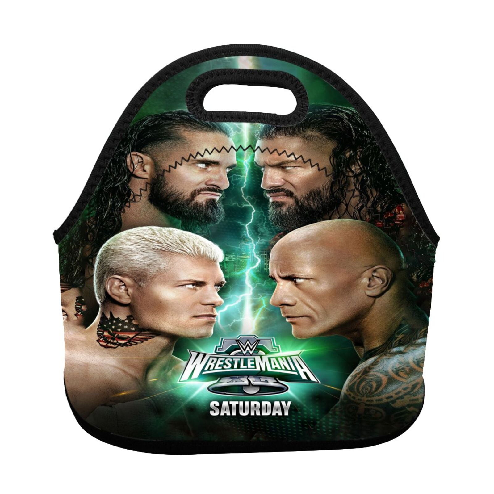 WWE Lunch bag Insulated lunch box Tote Bag Reusable Washable Picnic Bag