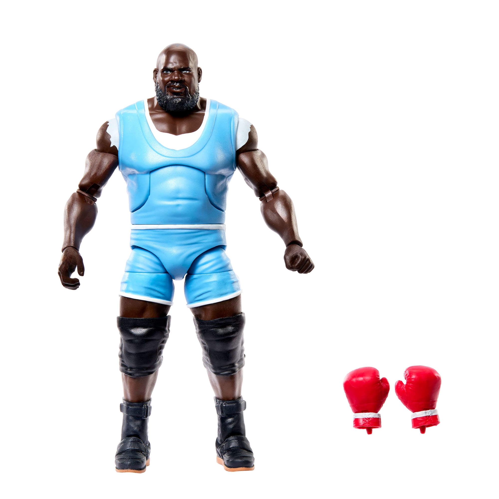 WWE x Street Fighter Mark Henry Action Figure & Accessories, 6-inch Collectible Balrog Mashup Set