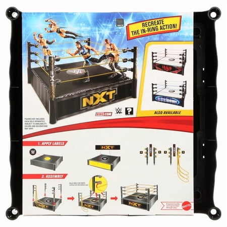 WWE NXT Superstar Ring with Spring-Loaded Mat Playset, Great Gift for Kids 6 Years and Up