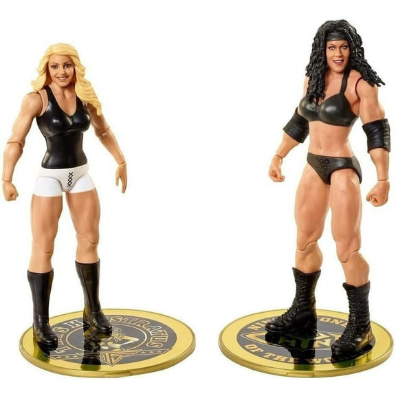 WWE MATTEL ​ Chyna vs Trish Stratus McIntyre Championship Showdown 2 Pack 6 in Action Figures High Flyers Battle Pack for Ages 6 Years Old and Up​