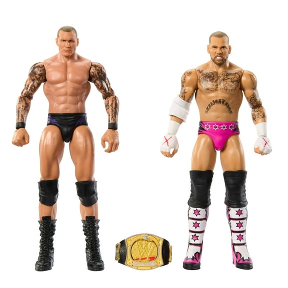 WWE Main Event Championship Showdown CM Punk vs Randy Orton Action Figures & Accessory, Series #19