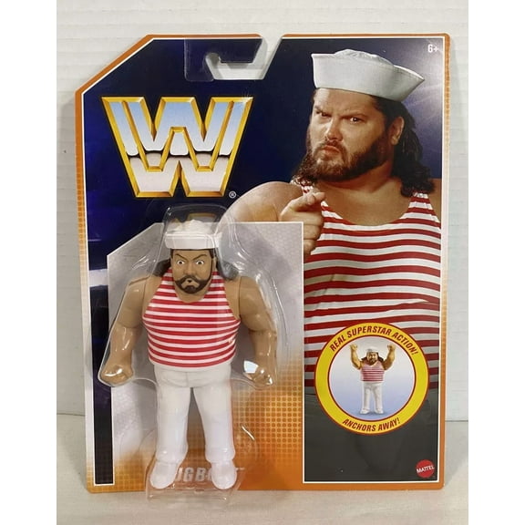 WWE Mattel Tugboat Figure WWF NEW Fred Ottman Typhoon Shock Master retro