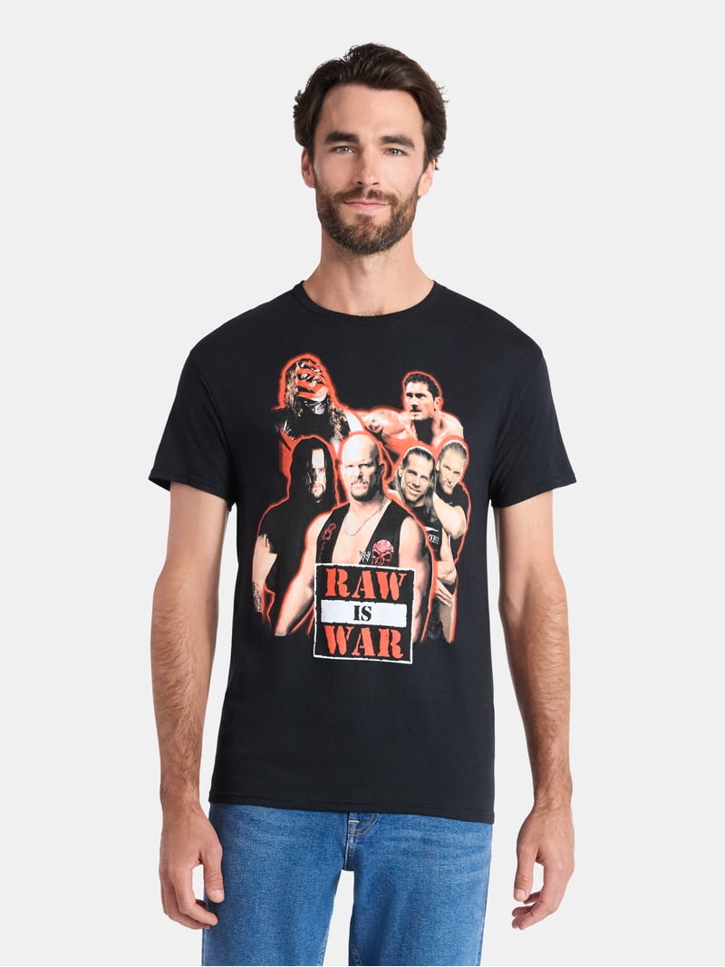WWE, Men's and Big Men's Raw Is War Graphic Tee, Sizes S-3XL