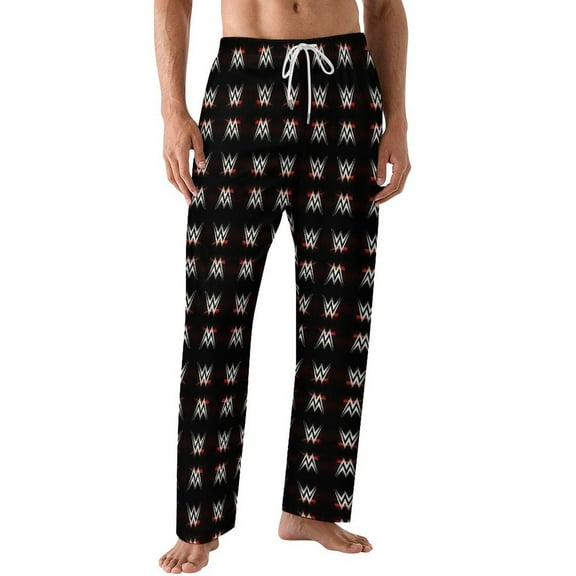 WWE Men's Pajama Pants Soft Sleepwear Loung Pants for Men Pj Bottoms with Drawstring & Pockets