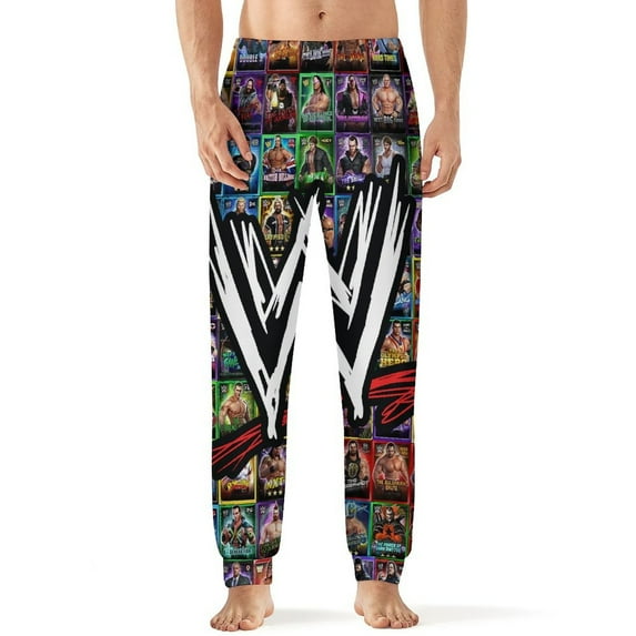 WWE Men's Pajama Pants Soft Sleepwear Loung Pants for Men Pj Bottoms with Pockets