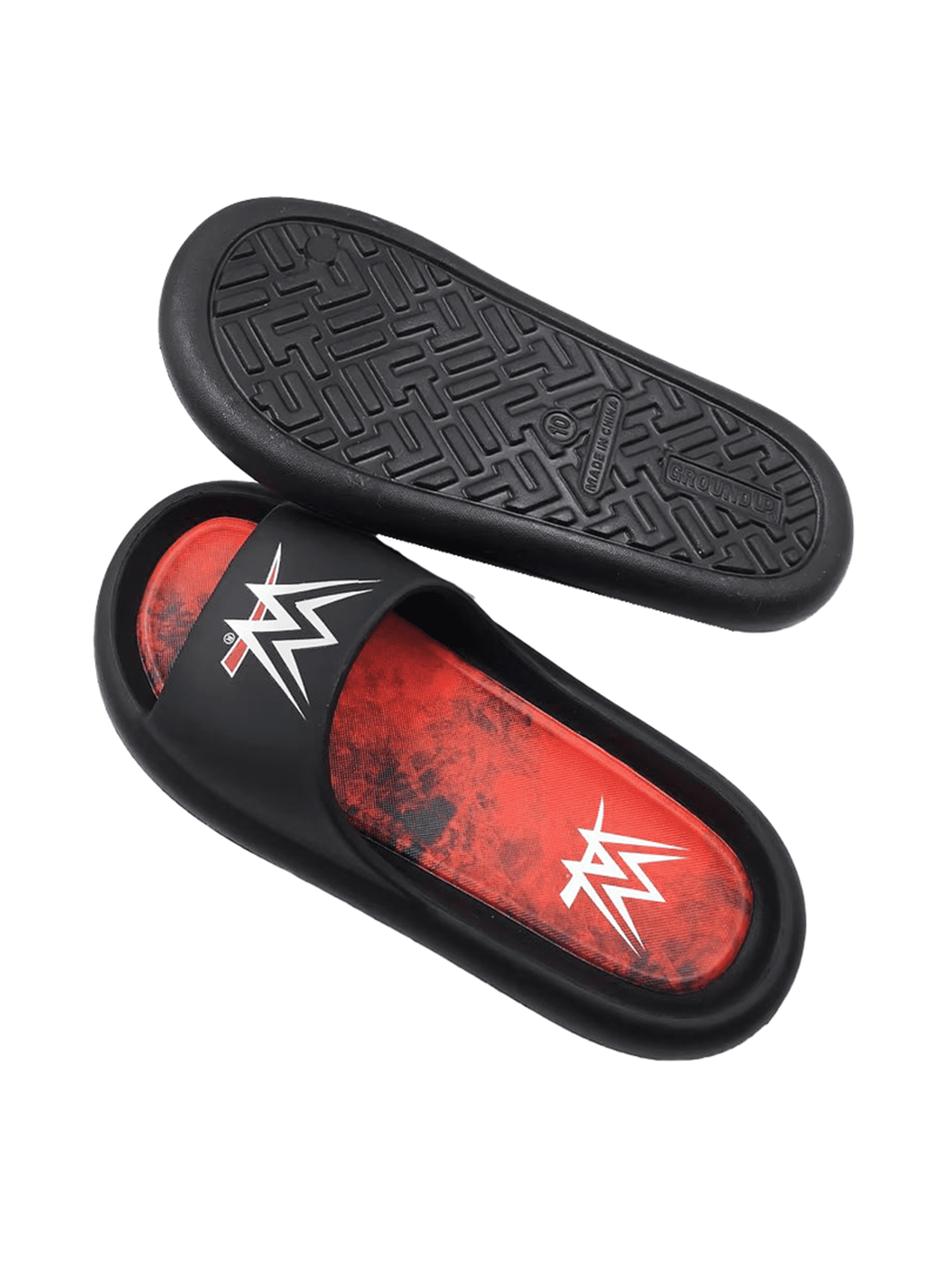 WWE Mens Comfort Slide Sandals, Sizes 7-13
