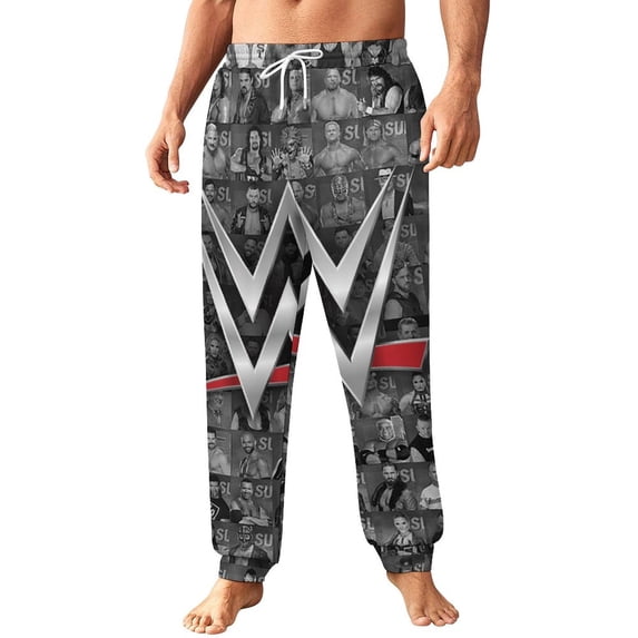 WWE Mens Womens Joggers Sweatpants 3D Print Pants Novelty Graphic Trousers Casual Athletic Sports Joggers with Pockets