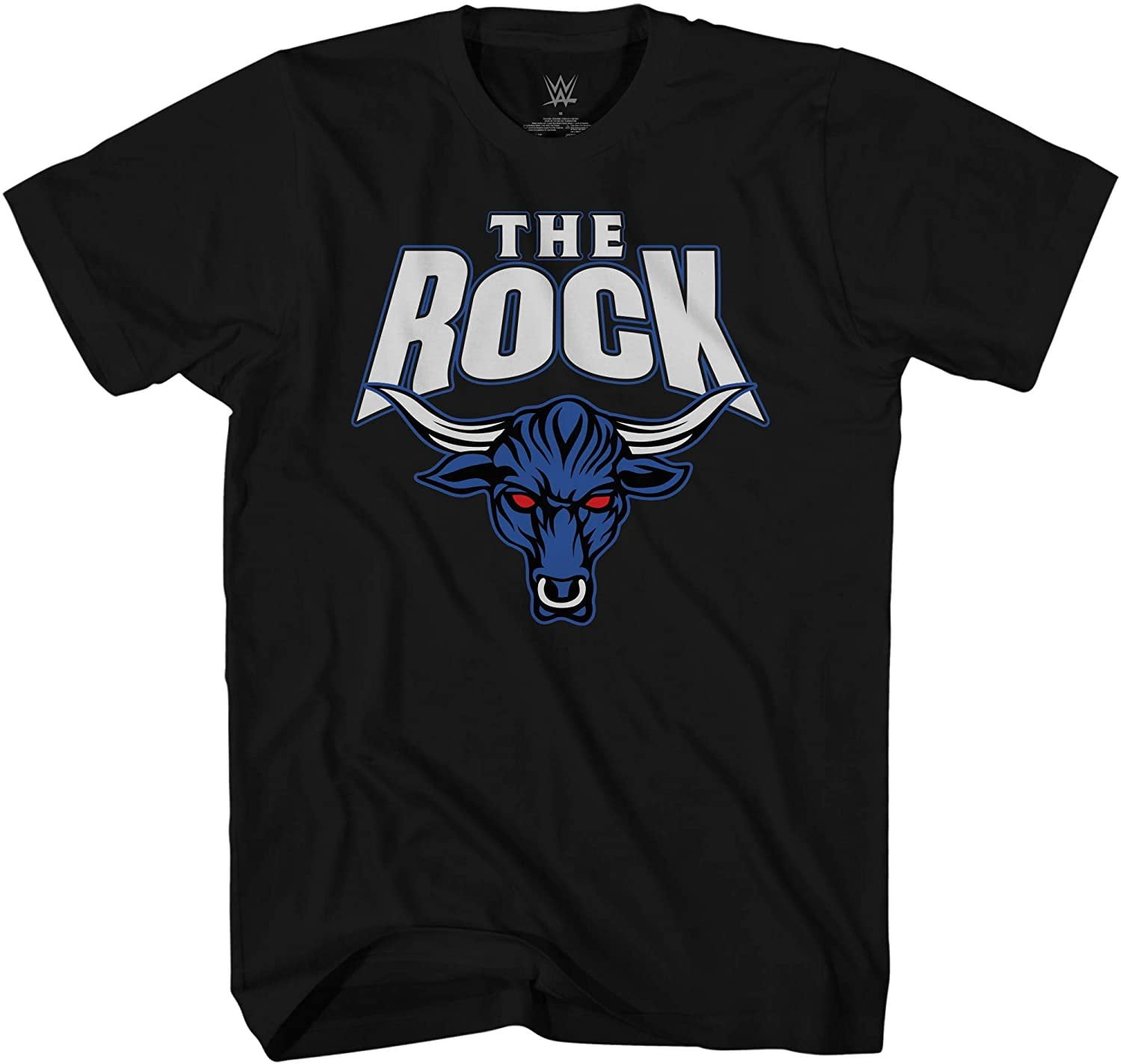 WWE Mens The Rock Shirt, Graphic Dwayne Johnson Wrestling T-Shirt
