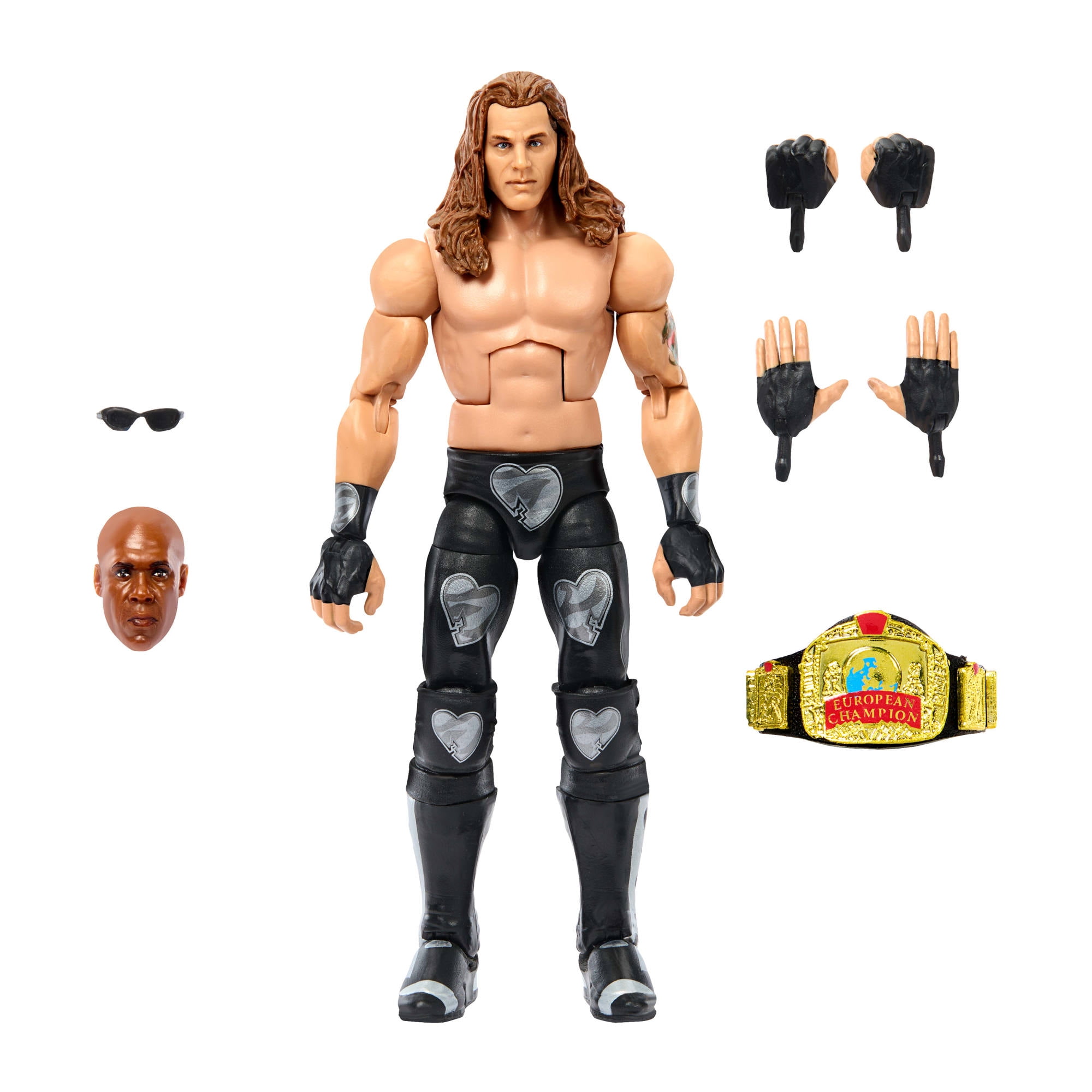 WWE Monday Night War Elite Collection Shawn Michaels Action Figure with Accessories, Build-a-Figure Parts