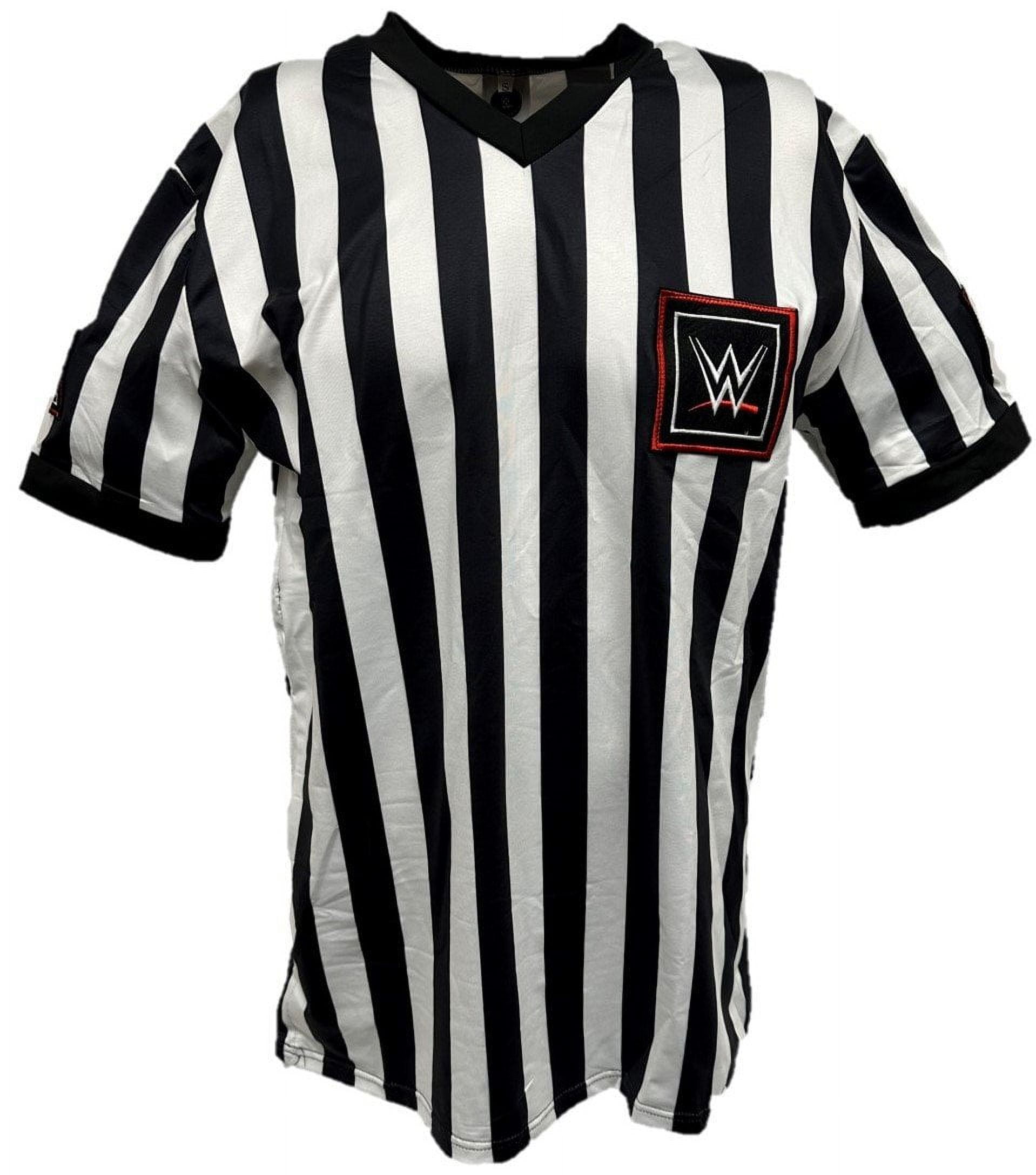 WWE New Logo 2015 Referee Shirt New Adult Sizes (XXL)