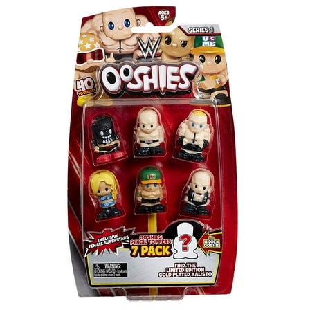 WWE Ooshies 7 Pack Wrestling Superstars, Series 1 (Set 1)
