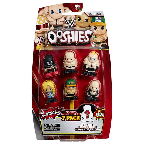 WWE Ooshies 7 Pack Wrestling Superstars, Series 1 (Set 1)