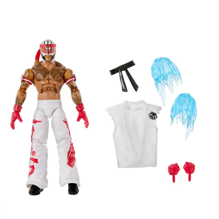 WWE x Street Fighter Rey Mysterio Action Figure & Accessories, 6