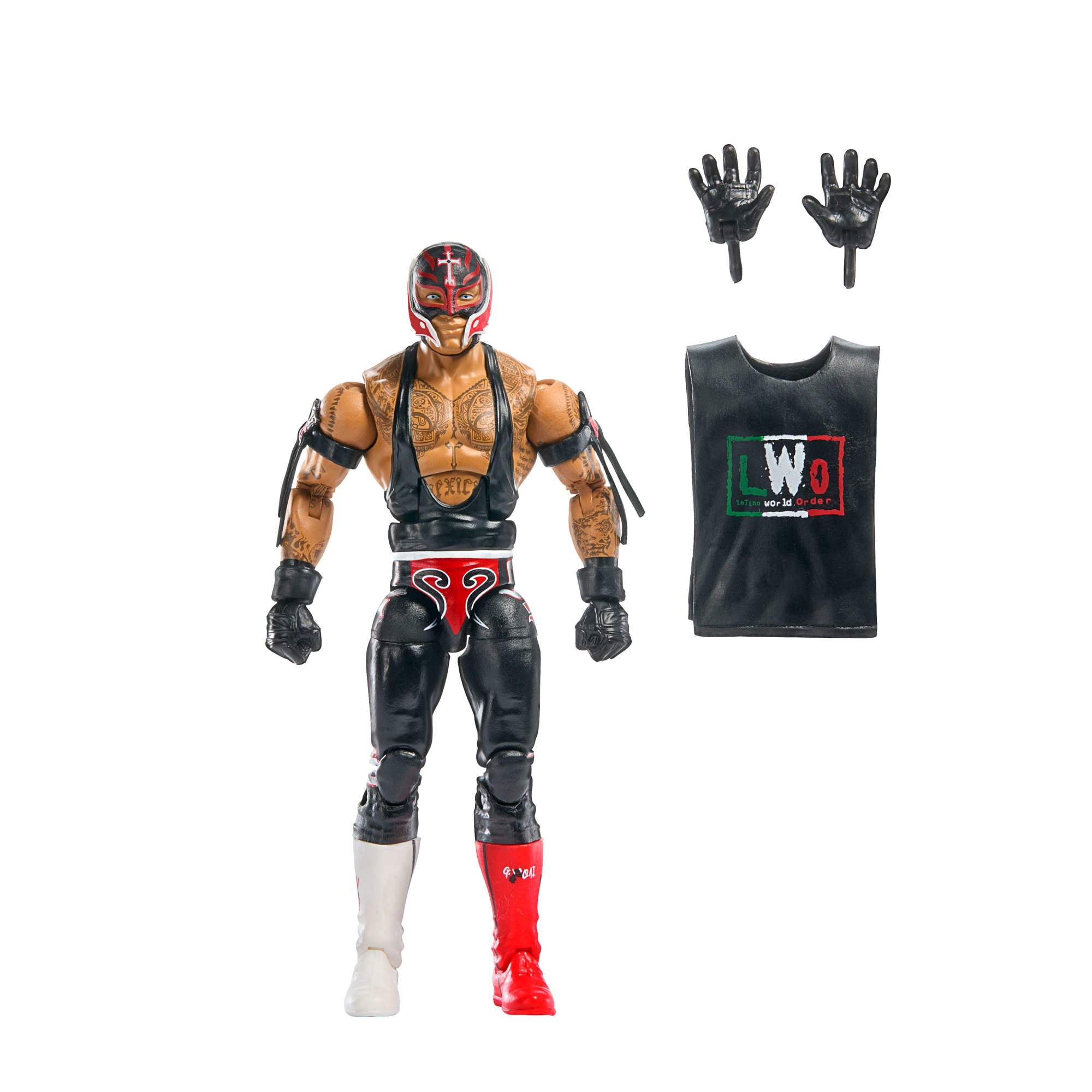 WWE Elite Collection Top Picks Rey Mysterio Action Figure & Accessories, 6-inch Collectible Set