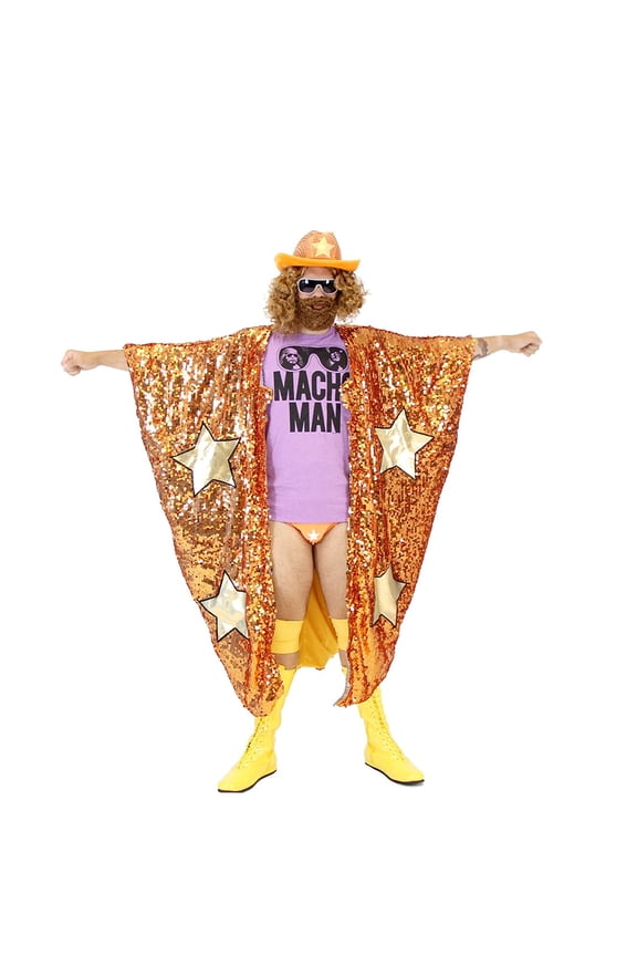 Randy Savage Macho Man Madness Sequin Costume Cape