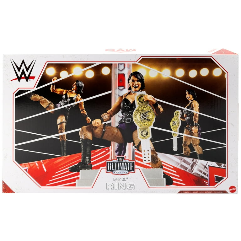 WWE Raw Real Scale Wrestling Ring Playset w/ Rhea Ripley