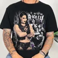 thumbnail image 1 of WWE Rhea Ripley Grunge T-Shirt Wrestling Fan S-4XL ,Black Color,Size 2XL, 1 of 5