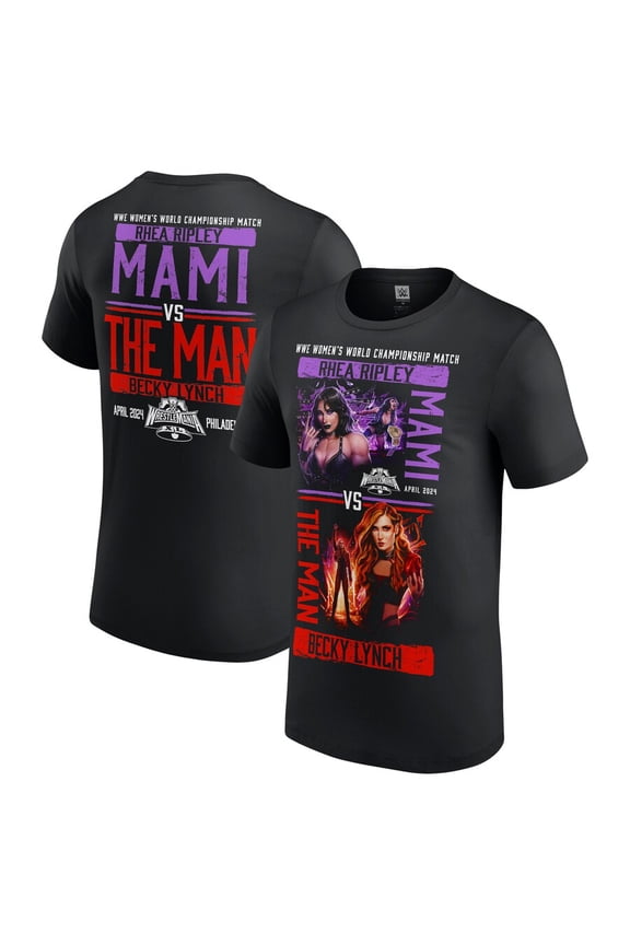 WWE Rhea Ripley vs Becky Lynch WrestleMania 40 T-Shirt – MAMI vs The Man – Women’s Championship Match