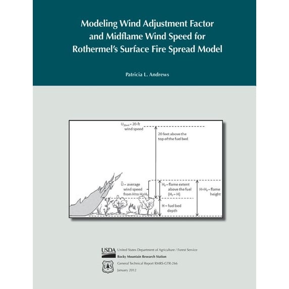 Modeling Wind Adjustment Factor and Midflame Wind Speed for Rothermel's Surface, (Paperback)