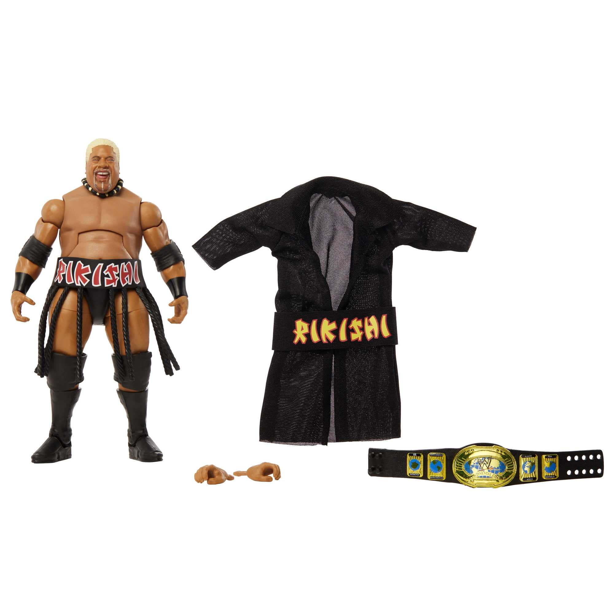 WWE Rikishi Elite Collection 6-inch Wrestling Toy, Posable WWE Rikishi Elite Collection 6-inch Wrestling Toy, Posable