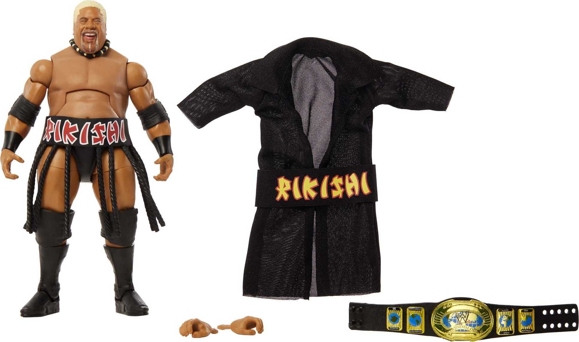 WWE Rikishi Elite Collection Action Figure, 6inch Posable Collectible