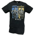 thumbnail image 1 of WWE Rivals Stone Cold Steve Austin vs The Rock Mens Black T-shirt, 1 of 4