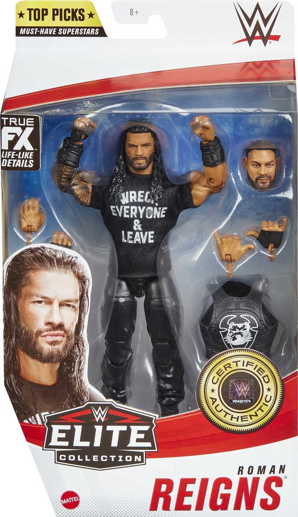 WWE Roman Reigns Elite Collection Top Picks Action Figure - Walmart.com