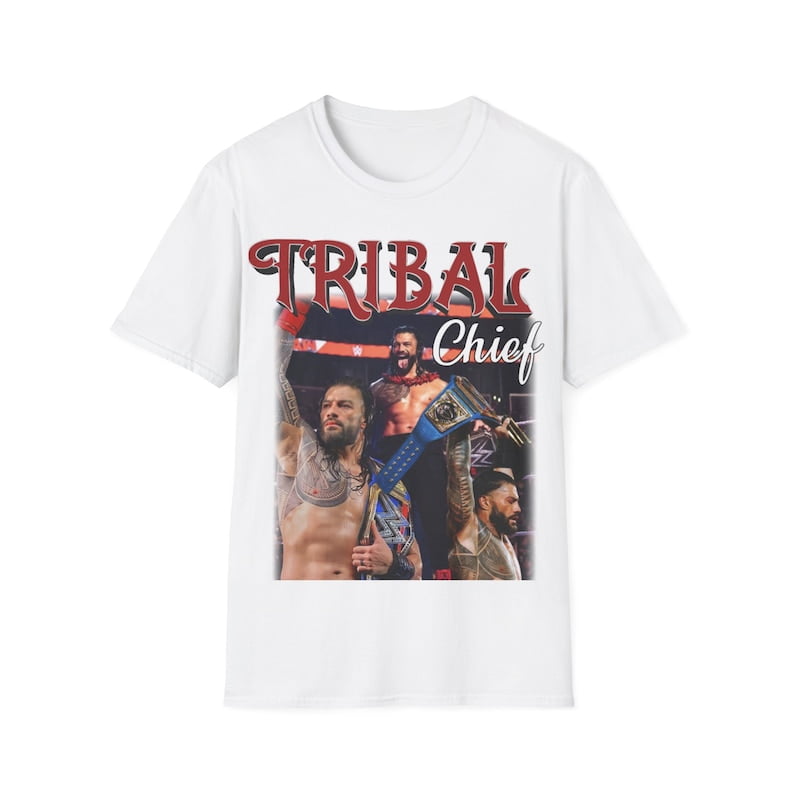 WWE Roman Reigns Tribal Chief 90's Vintage Bootleg Tshirt