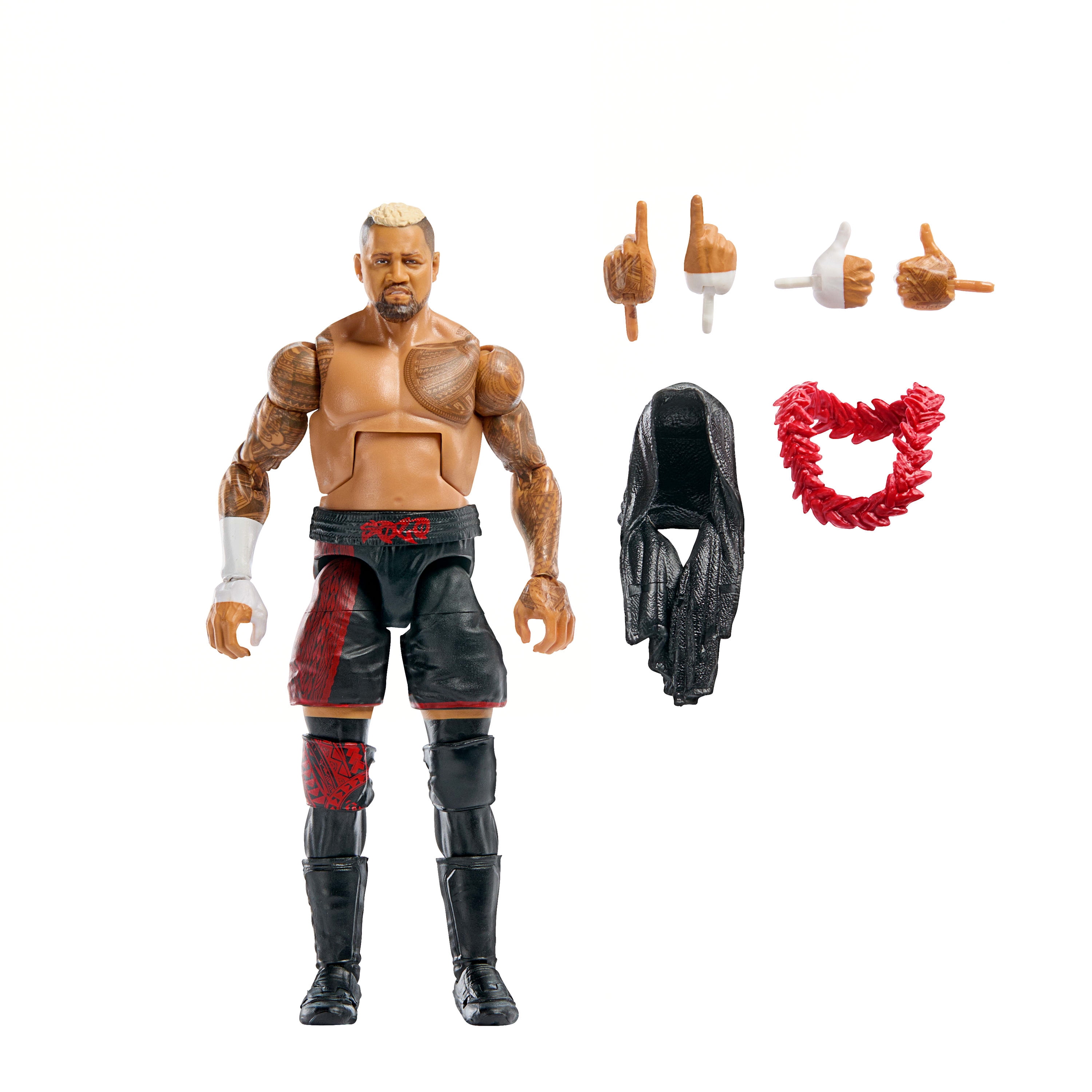WWE Elite Collection Sola Sikoa Action Figure & Accessories