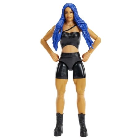 WWE Sasha Banks Action Figure, Posable 6-inch Collectible for Ages 6 Years Old & Up