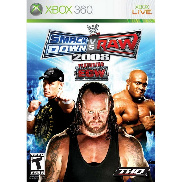 WWE SmackDown vs Raw 2008 Xbox 360 Videogame