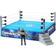 WWE Smackdown Real Scale Wrestling Ring Playset w/ Jacob Fatu Ultimate Edition Exclusive Figure Mattel WWE Toy Wrestling Ring Playset