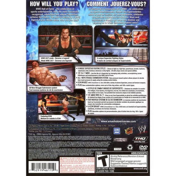 Pre-Owned WWE Smackdown Vs Raw 2008 Physical Sports Game for PlayStation 2