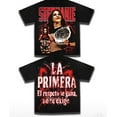 thumbnail image 1 of WWE Stephanie Vaquer “La Primera” Champion T-Shirt – El Respeto Se Gana – Wrestling Fan Tee,Black Color,Size 3XL, 1 of 2