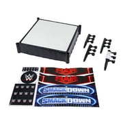 WWE Superstar Ring Action Figure Playset with Spring-Loaded Mat & 4 Event Apron Stickers
