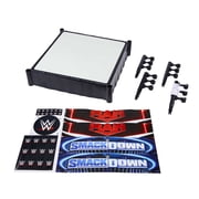 WWE Superstar Ring Action Figure Playset with Spring-Loaded Mat & 4 Event Apron Stickers