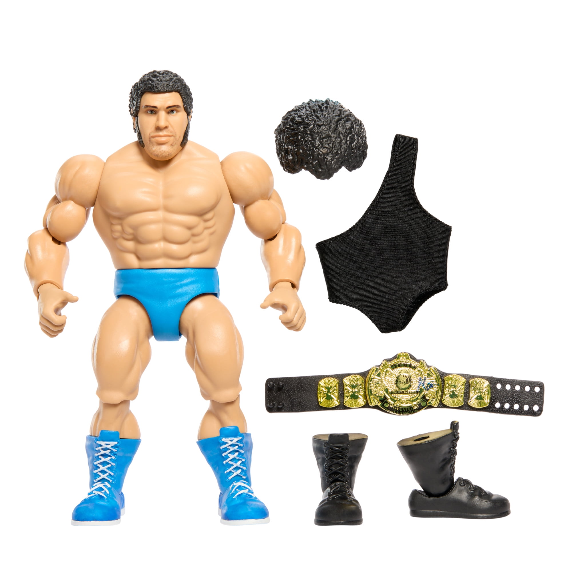 WWE Superstars Andre the Giant Action Figure \u0026 Accessories Set, 6-inch Retro Collectible