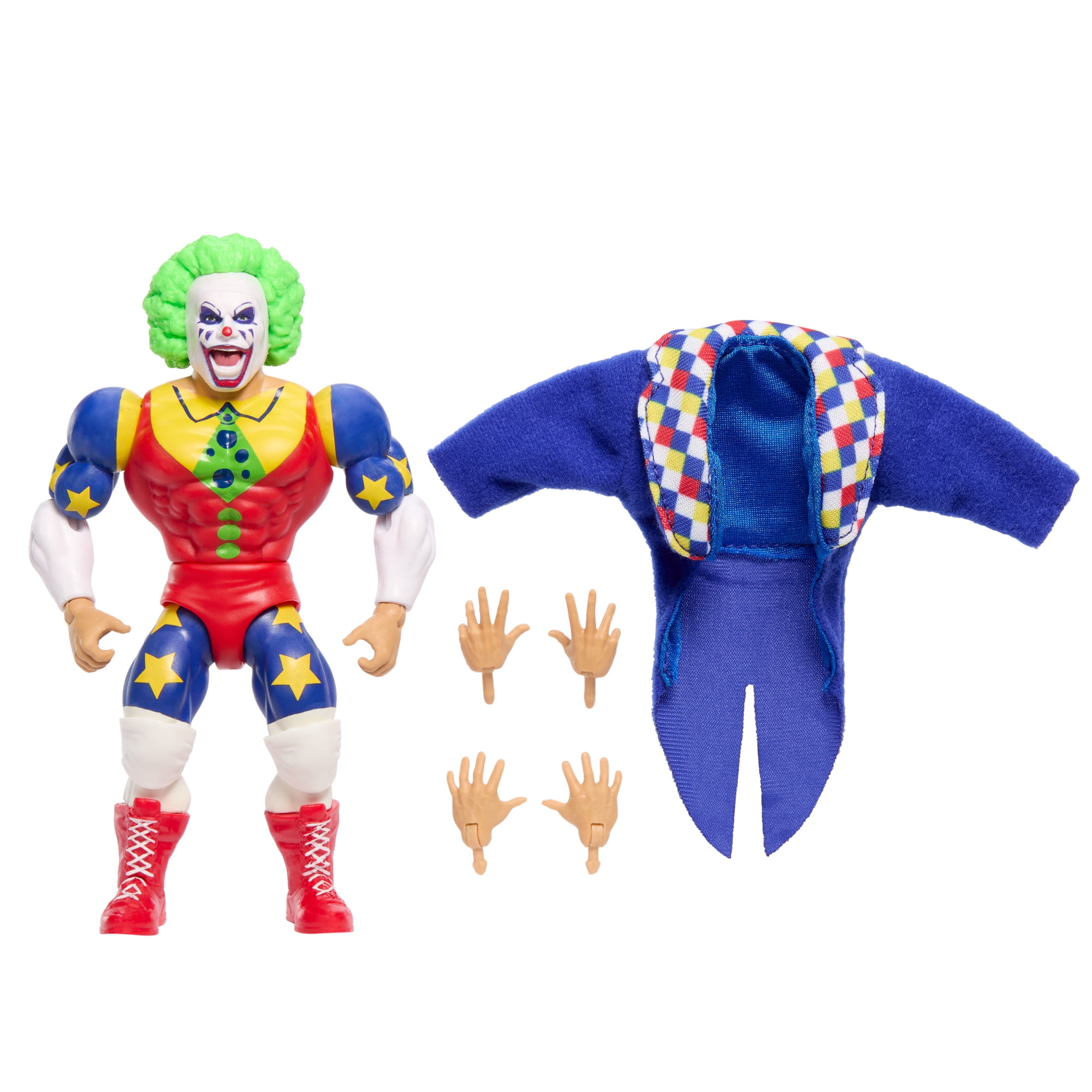 WWE Superstars Doink the Clown Action Figure \u0026 Accessories Set, 6-inch Retro Collectible