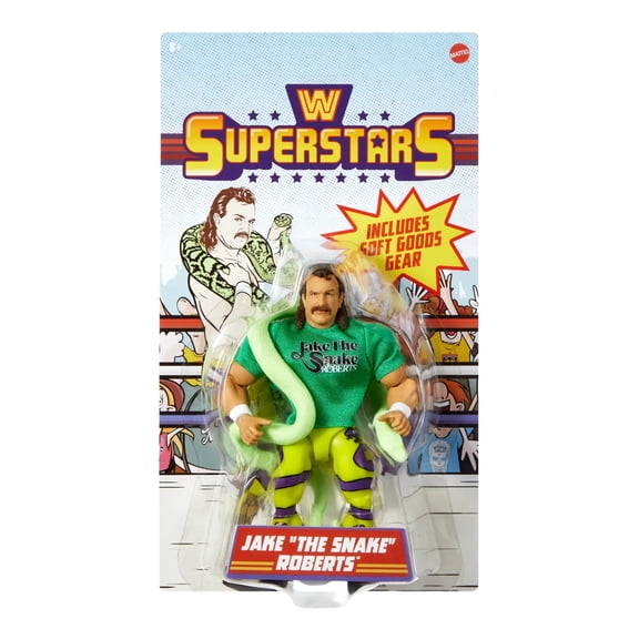 WWE Superstars Series 13 Jake The Snake Roberts Action Figure Rare Green Chase