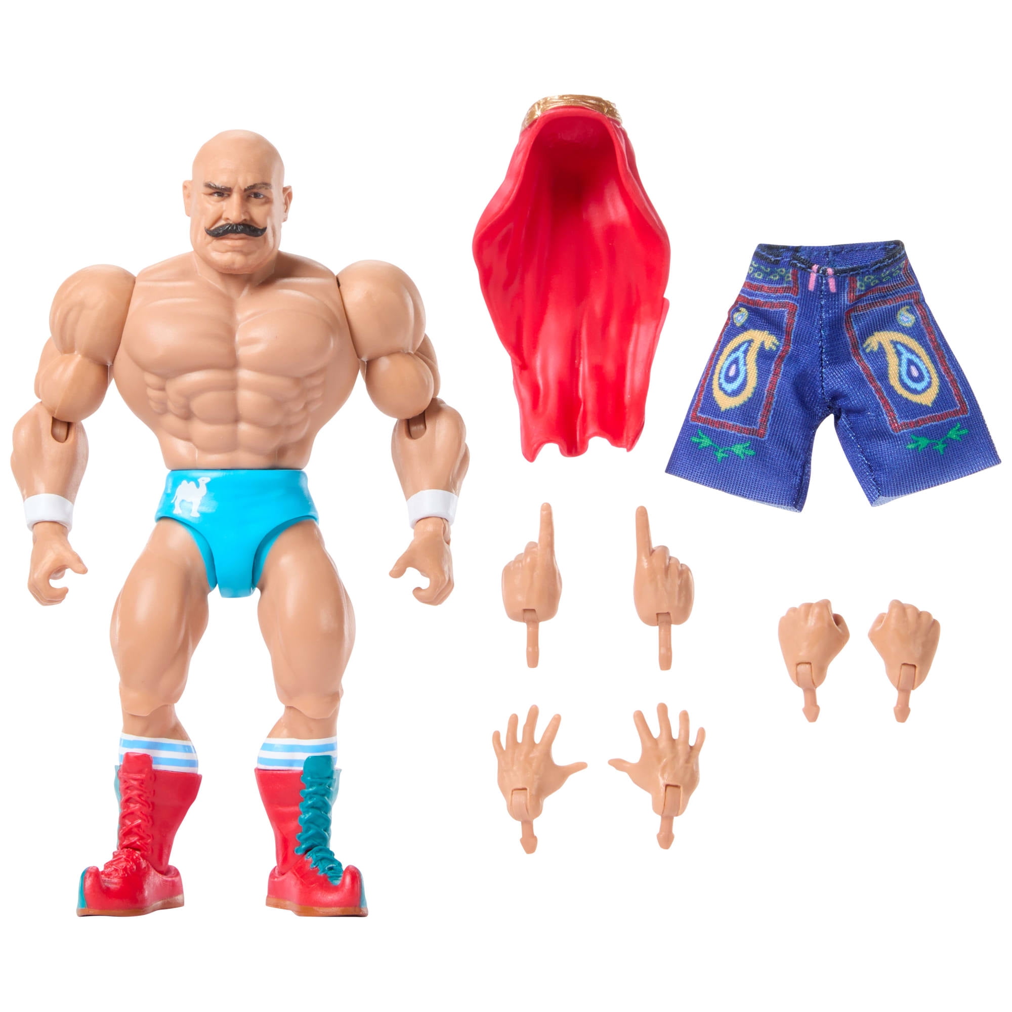 WWE Superstars The Iron Sheik Action Figure & Accessories, Series 14 Retro 6-inch Collectible Set