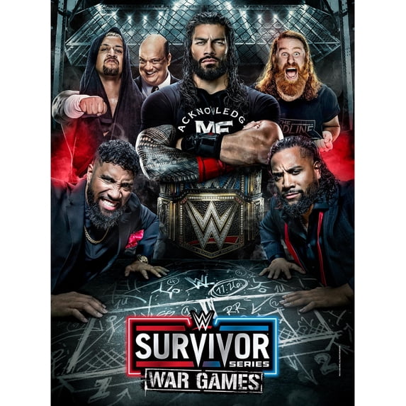 WWE 2022 Survivor Series Unsigned 18" x 24" Event Poster Art Photograph
