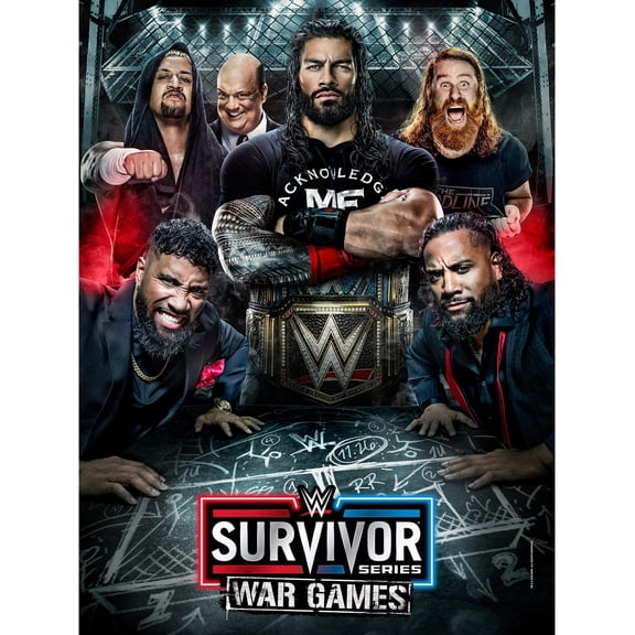 WWE 2022 Survivor Series Unsigned 18" x 24" Event Poster Art Photograph