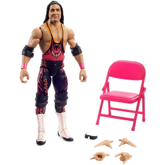 WWE Survivor Series Bret Hit Man Hart Elite Collection Action Figure with Accessories, 6-in / 15.24-cm