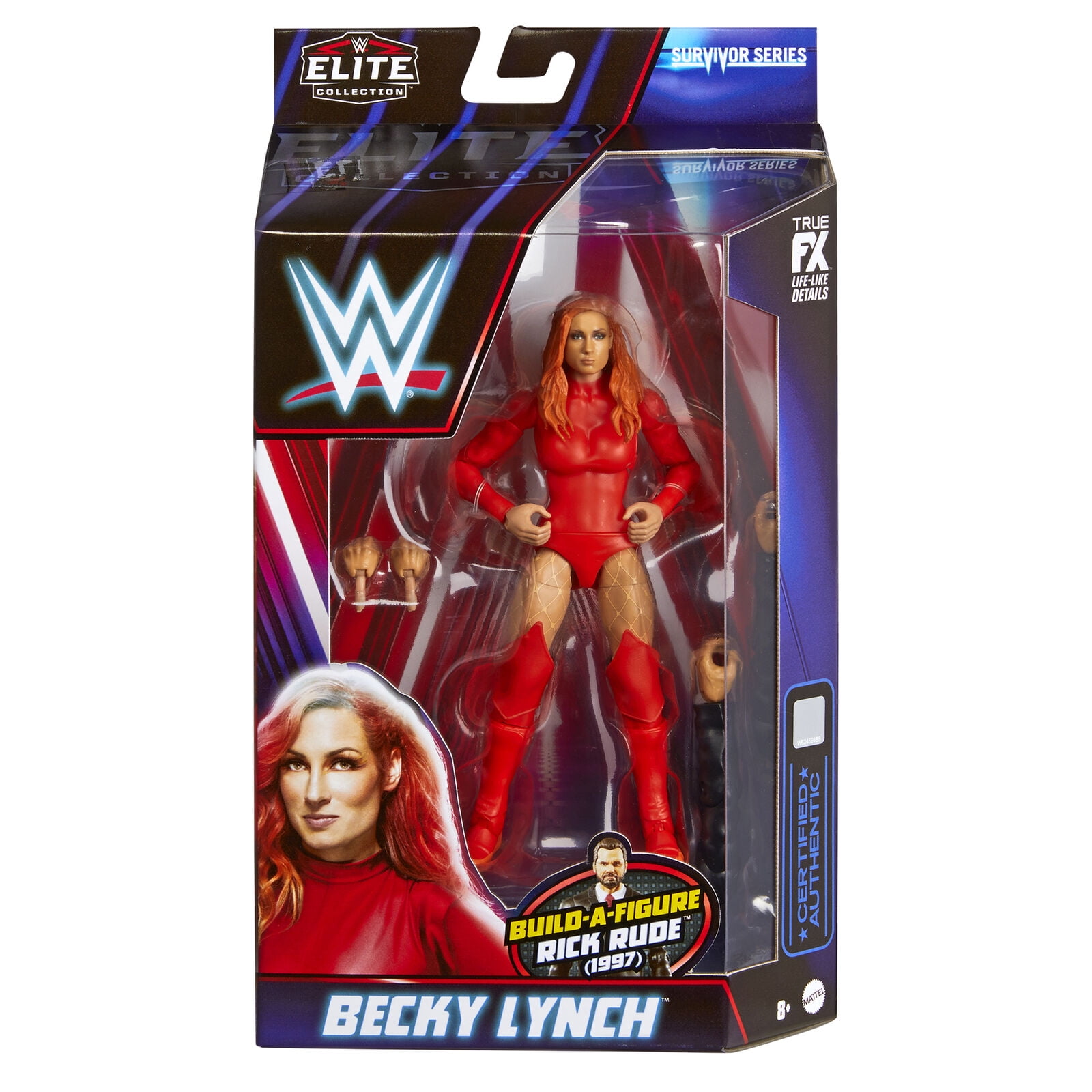 Action Figure WWE Ultimate Warrior Survivor Series - Scala 6 Pollici - Con Pezzi Build Rick Rude - Regalo Per Bambini 8+ - 6