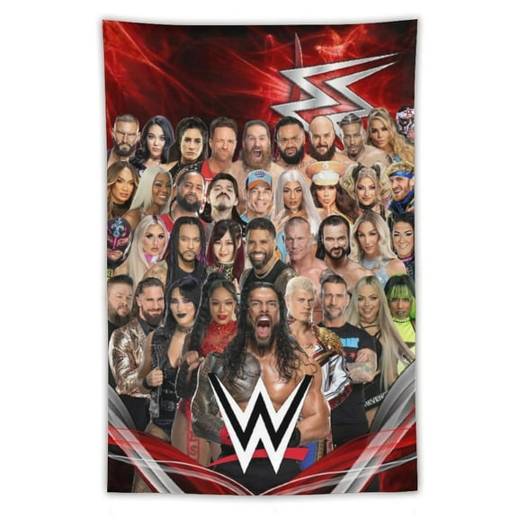 WWE Tapestry Wall Hanging Wall Art Decor Wall Tapestry for Living Room Bedroom Dorm 40"x60"