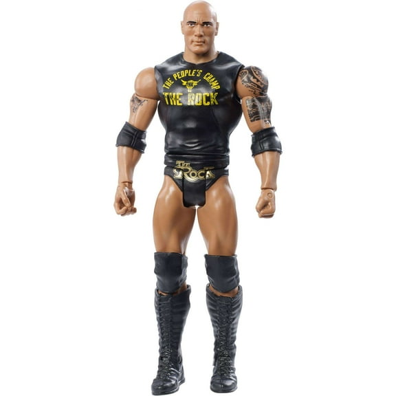 WWE The Rock 6-inch Articulated Action Figure with Ring Gear