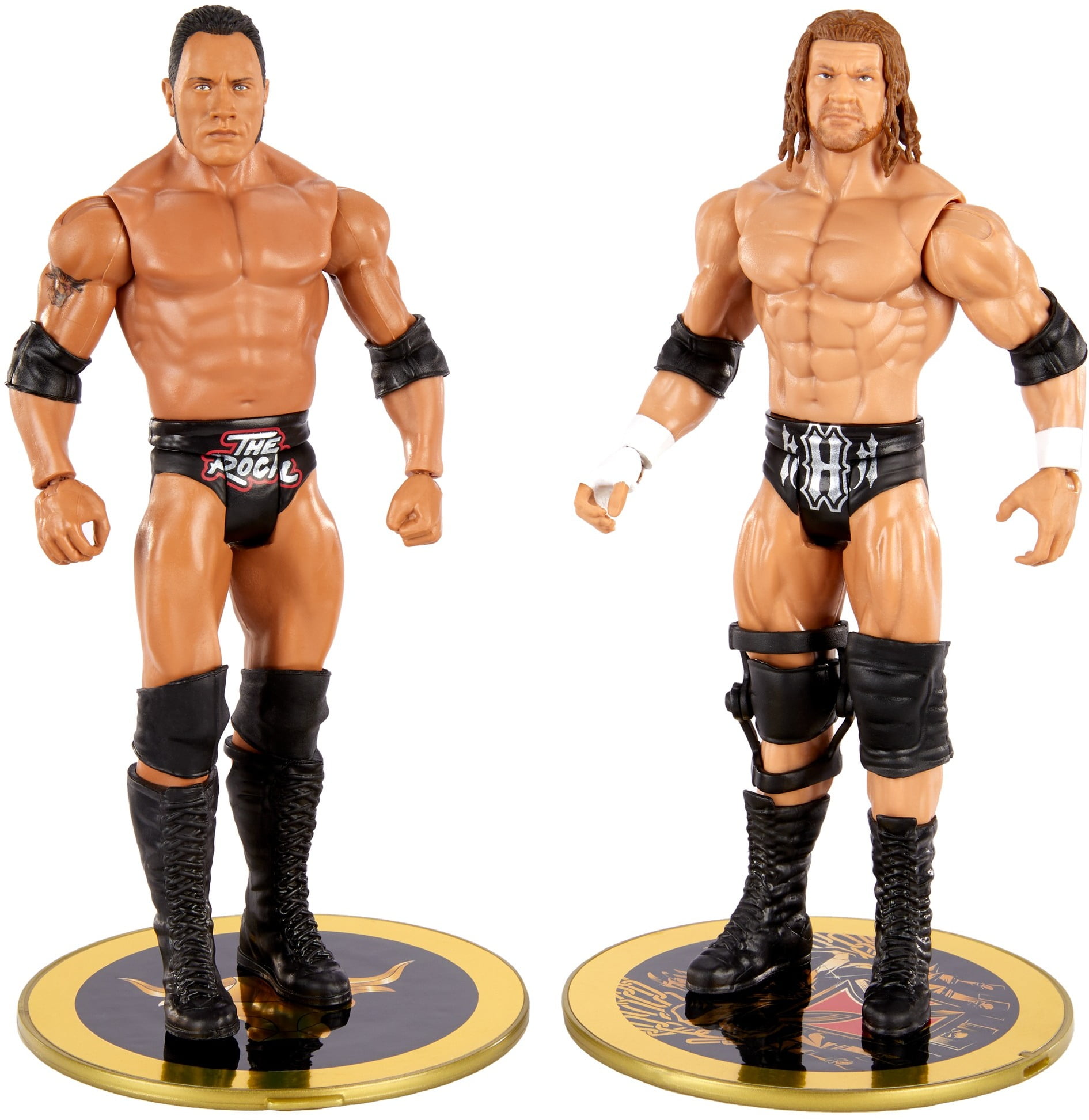 ​WWE The Rock Vs Triple H Championship Showdown 2-Pack Action Figures