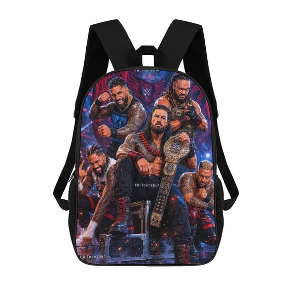 WWE Theme Backpack lightweight and durable laptop bag stylish 3D-print backpack