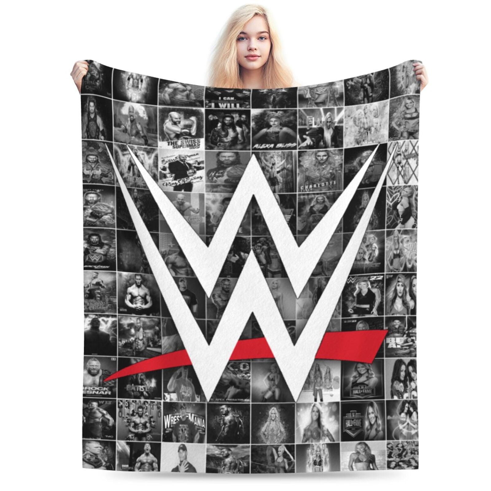 WWE Throw Blanket Cozy Flannel Blankets For Boys Girls Super Soft Warm Blanket For Couch Sofa Bed Walmart
