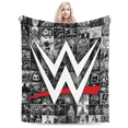 thumbnail image 1 of WWE Throw Blanket, Cozy Flannel Blankets For Boys Girls, Super Soft Warm Blanket For Couch Sofa Bed, 1 of 9